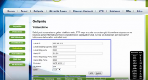 NetMaster İnfinity 401 Modeminde Port Açma_resim_7